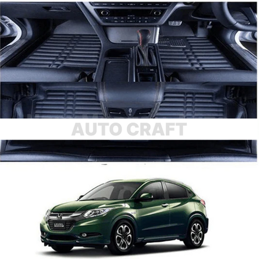 Honda Vezel 5D Floor Mats | 3 Pcs | Vezel Best Floor Mats | Vezel 5D Floor