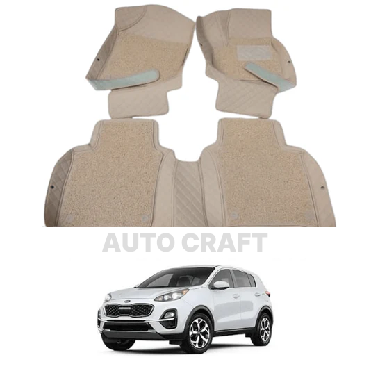 KIA Sportage 9D Floor Mats | 3 Pcs | KIA Sportage Best Floor Mats | Sportage 9D Floor