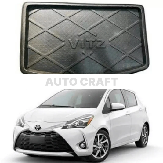 Toyota Vitz PVC Trunk Mat - Model 2014-2020