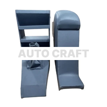 Suzuki Mehran Gray Console Box and Arm Rest Set With Universal Fitting