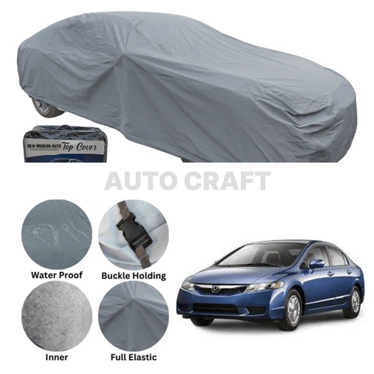 Honda Civic Anti Scratch Water Resistant PVC Cotton Top Cover | Model 2006 - 2012