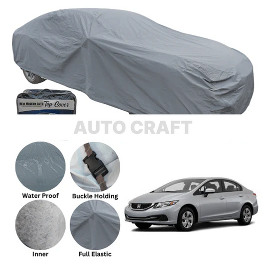 Honda Civic Anti Scratch Water Resistant PVC Cotton Top Cover | Model 2013 - 2016