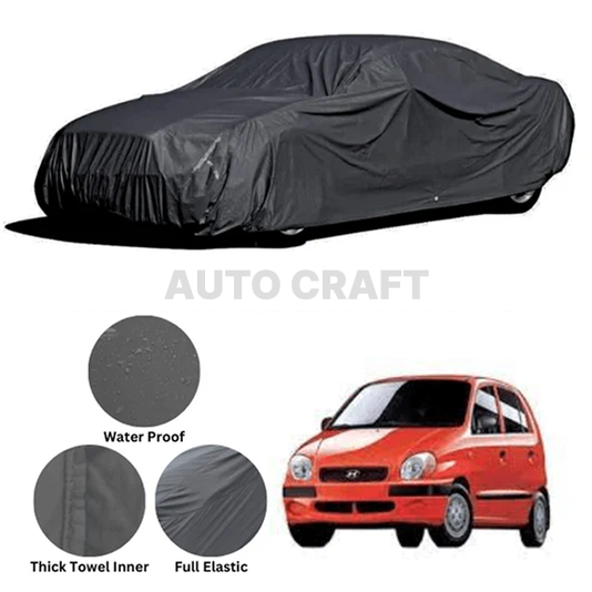 Hyundai Santro Microfiber Anti Scratch & Anti Swirls Water Resistant Top Cover