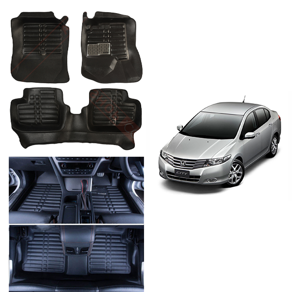 Honda City 5D Floor Mat Black 2009-2022 Models