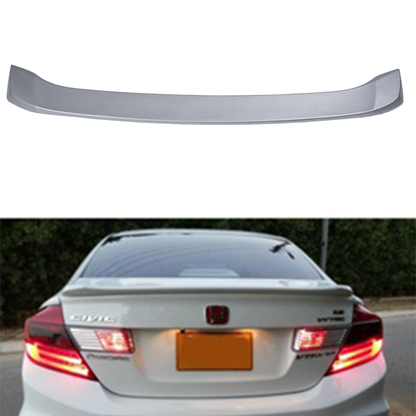 Honda Civic Silver Color Car Spoiler 2013-2016