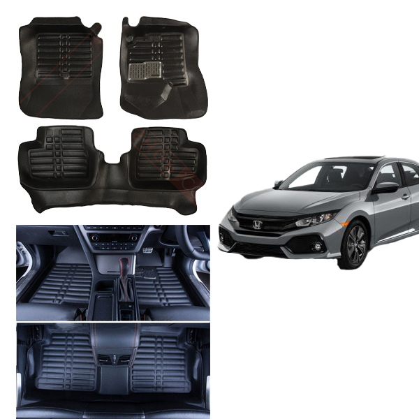 Honda Civic 5D Mat Black 2016-2022 Models