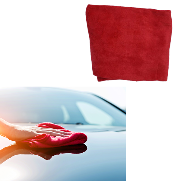 Micro Fiber Red Color Car Body Cleaning Cloth