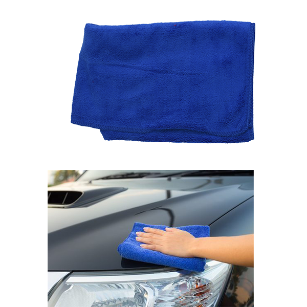 High Quality Micro Fiber Car Cleaning Cloth Blue Color