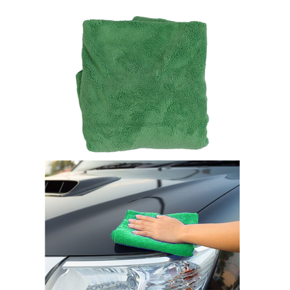 Micro Fiber Green Color Car Body Cleaning Cloth