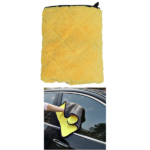 High Quality Micro Fiber Car Cleaning Cloth Yellow