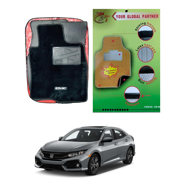 Honda Civic Logo Nano Wire Carpet Mat 2016-2022