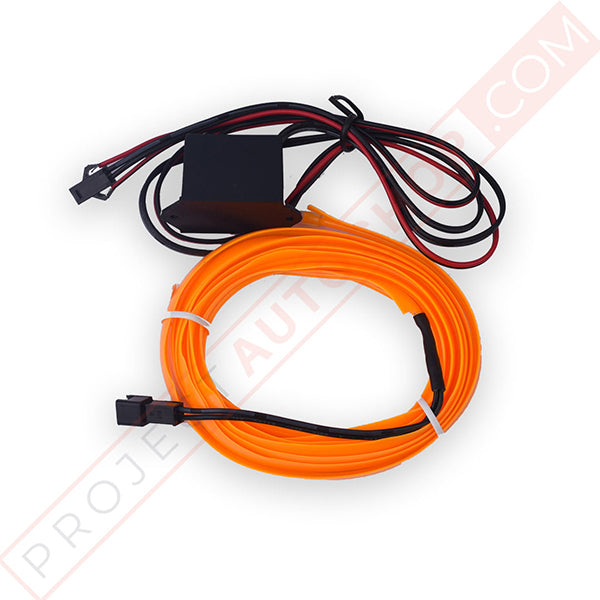 Universal Orange EL Wire Light For All Car Models