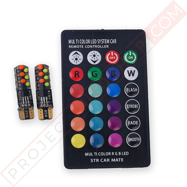 Universal 10 SMD RGB Parking LED Remote Light