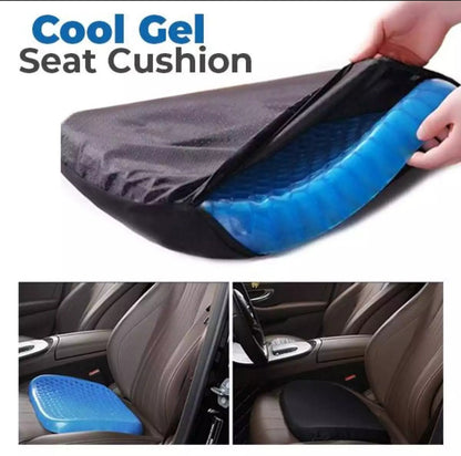 Universal Gell Seat Cushion-Blue [ Non Slip ] Double Sided Gell