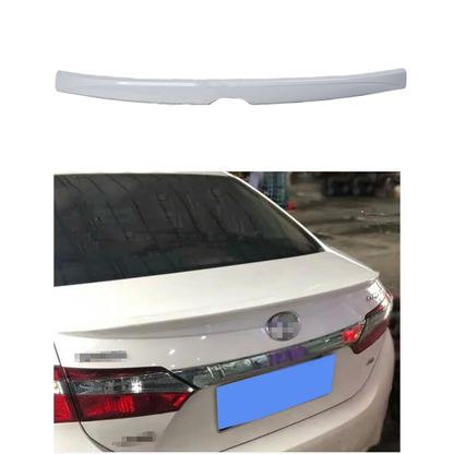 Toyota Corolla White Spoiler For Models 2013-2020