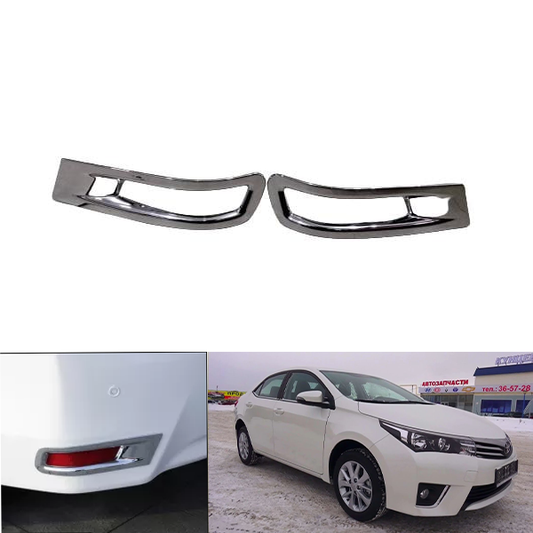 Toyota Corolla 2Pcs Back Bumper Light Chrome
