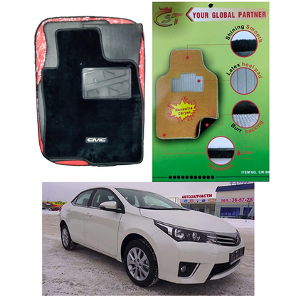 Toyota Corolla Nano Wire Black Carpet Mat 2015-2022