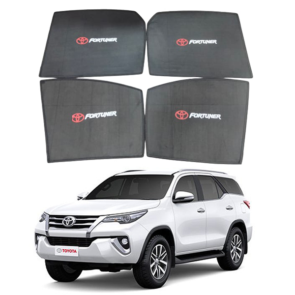 Toyota Fortuner 4Pcs Sun Shades With Logo