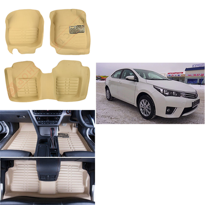 Toyota Corolla 5D Floor Mats Beige 2013-2022 Models