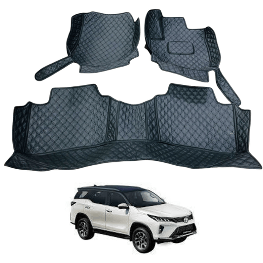 Toyota Fortuner 7D Floor Mats | 5 Pcs | Fortuner Best Floor Mats | Fortuner 7D Floor