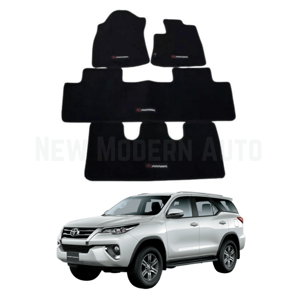 Toyota Fortuner Carpet Floor Mats | 4 Pcs | Fortuner Floor Mats