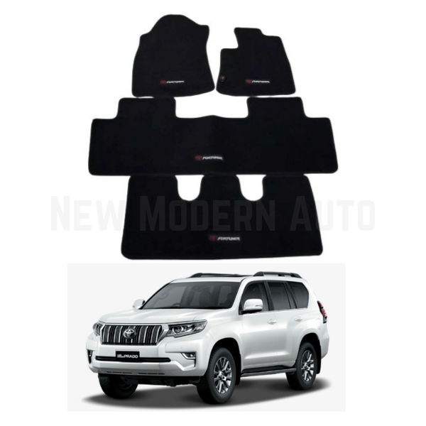 Toyota Prado Carpet Floor Mats | 4 Pcs | Prado Floor Mats
