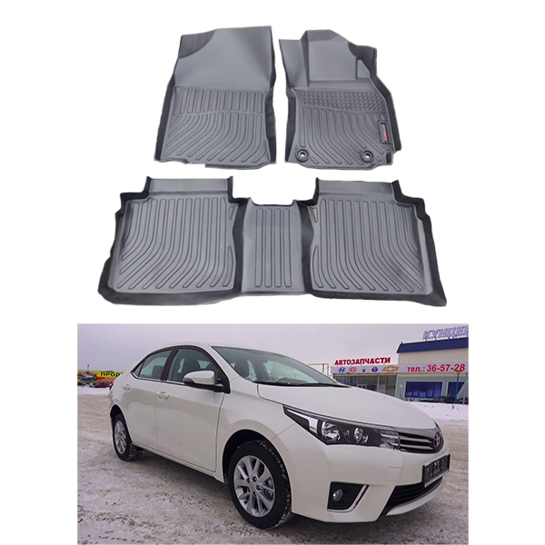 Toyota Corolla TPR Plastic Floor Mat Black 2015-2022