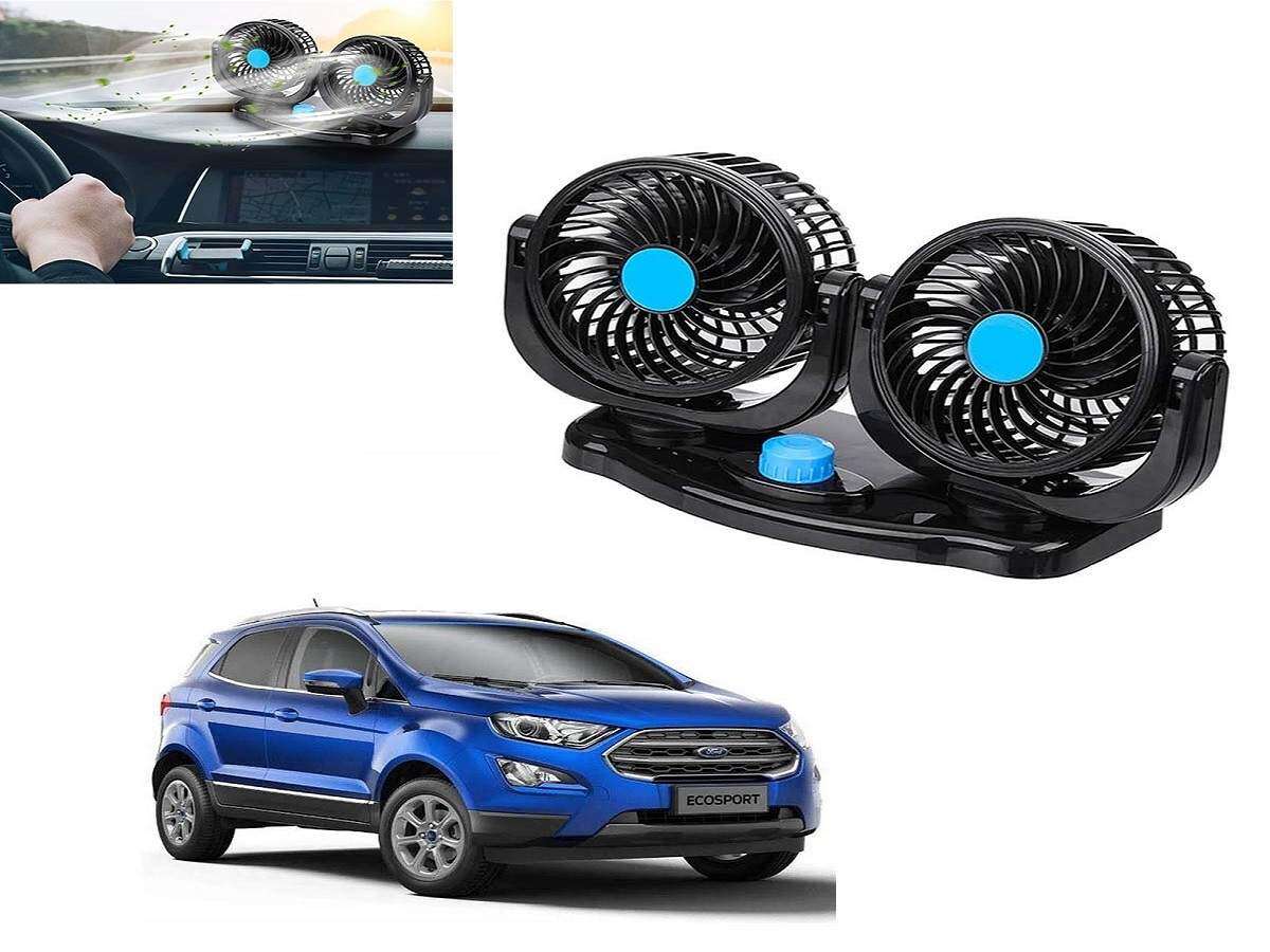 Dual Headed Rotatable Vehicle Fan - 12V | Large Size - New Modern Autos