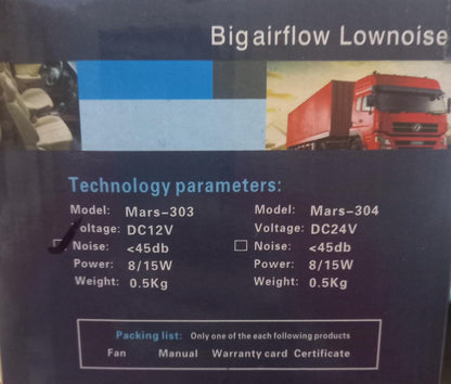 Dual Headed Rotatable Vehicle Fan - 12V - New Modern Autos