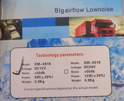 Dual Headed Rotatable Vehicle Fan - 12V | Large Size - New Modern Autos