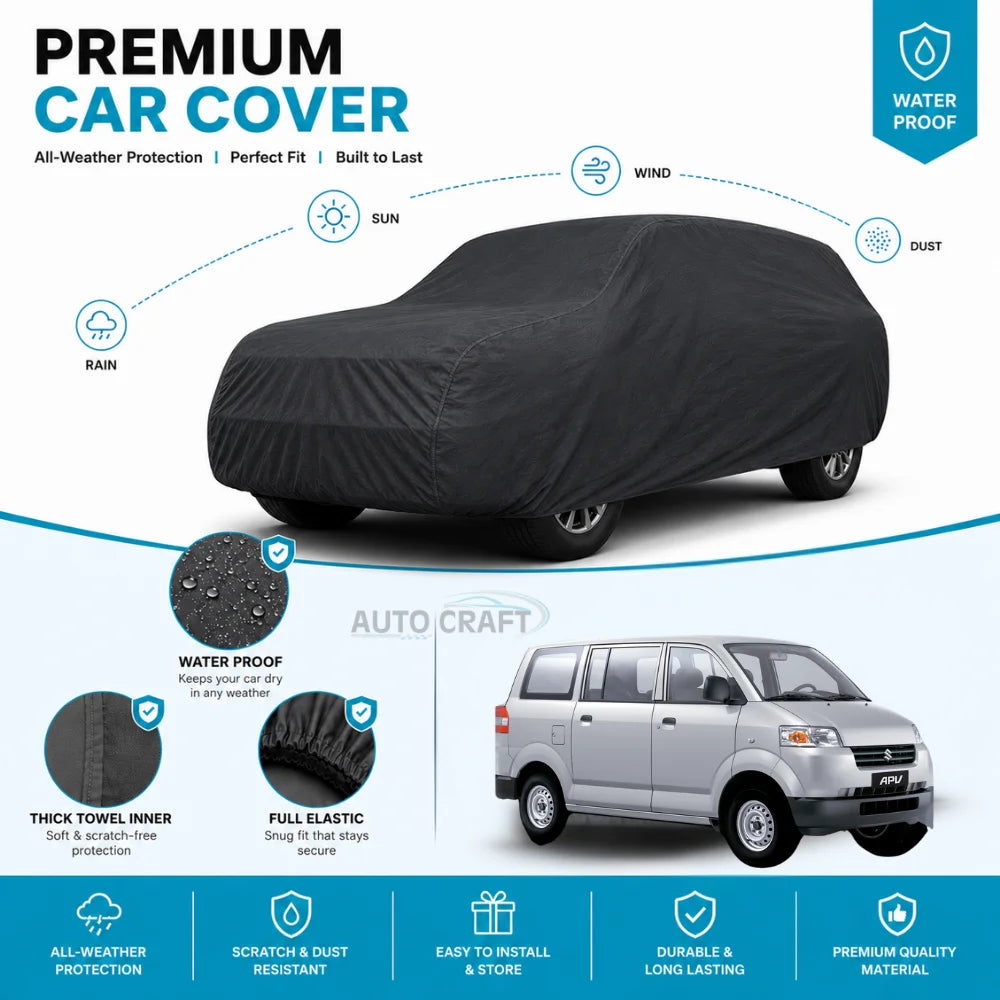 Suzuki APV High GSM Microfiber Anti Scratch & Anti Swirls Water Resistant Top Cover