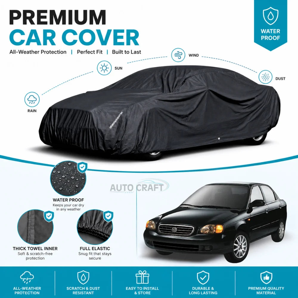 Suzuki Baleno High GSM Microfiber Anti Scratch & Anti Swirls Water Resistant Top Cover