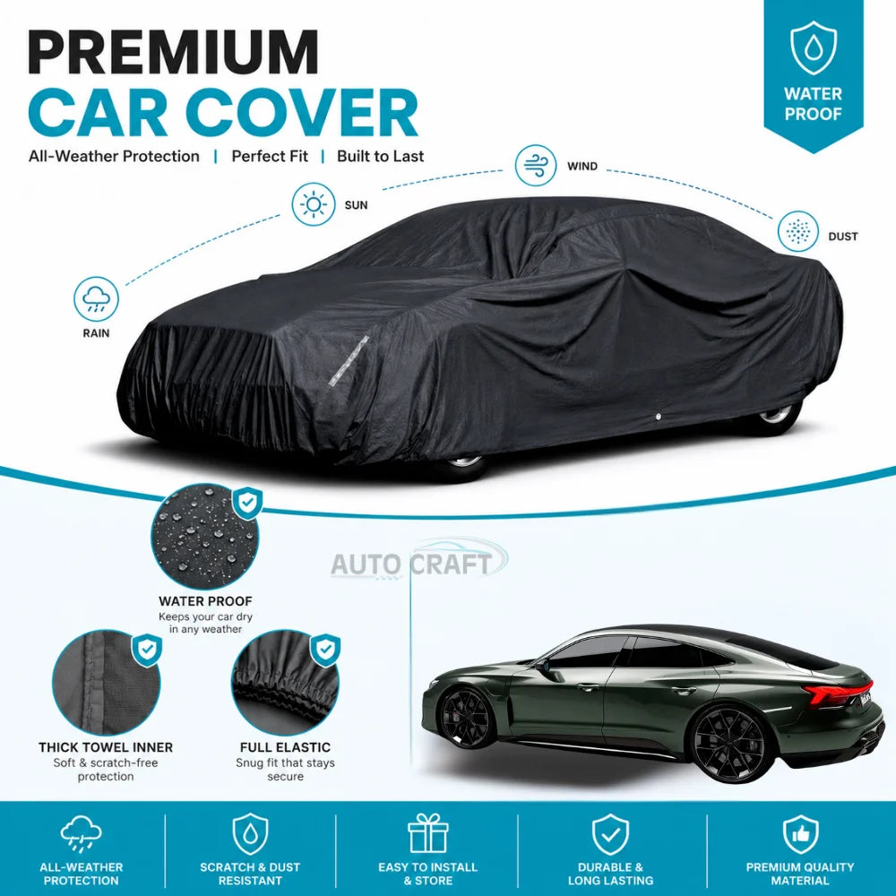 Audi e-Tron High GSM Microfiber Anti Scratch & Anti Swirls Water Resistant Top Cover