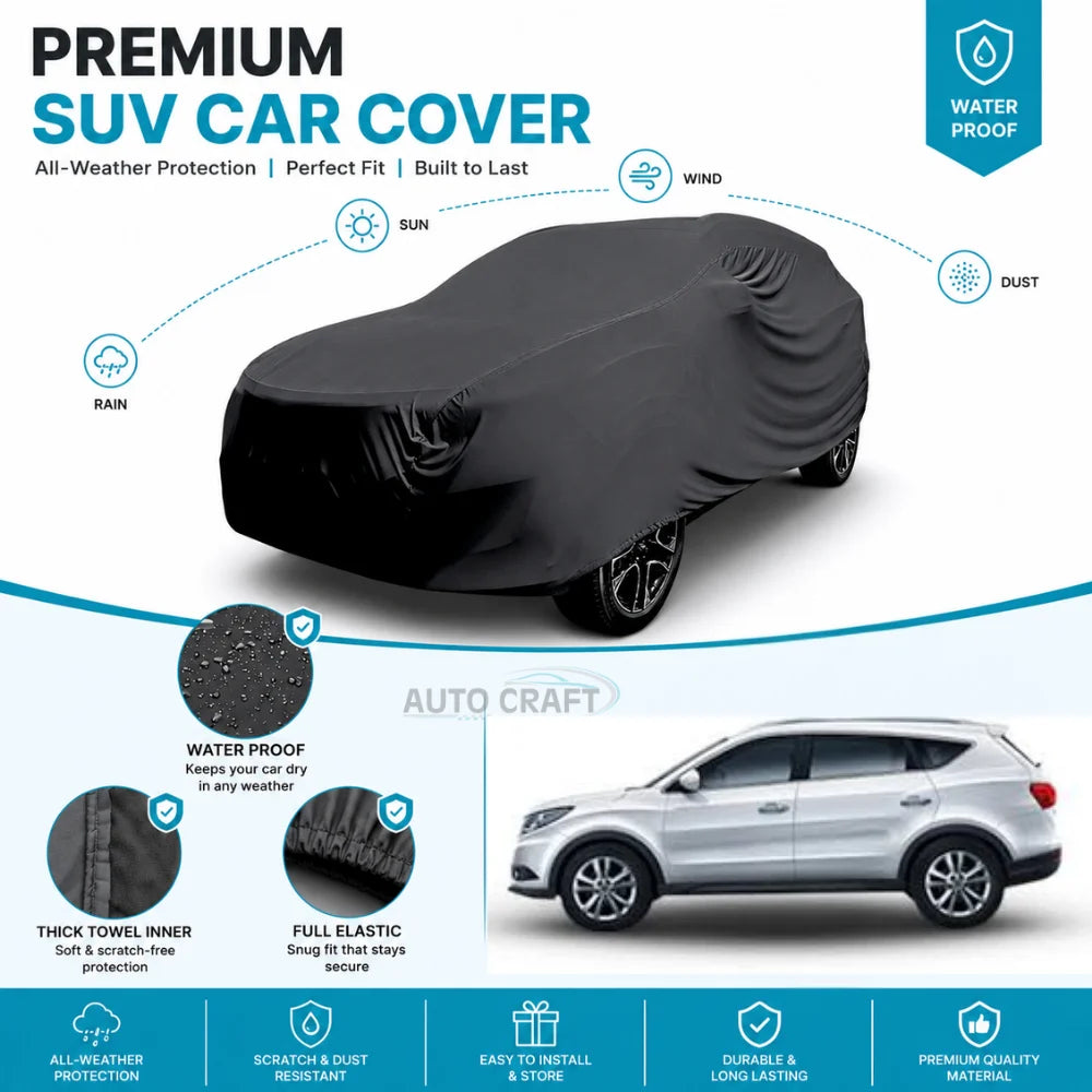 DFSK Glory 580 Pro High GSM Microfiber Anti Scratch & Anti Swirls Water Resistant Top Cover