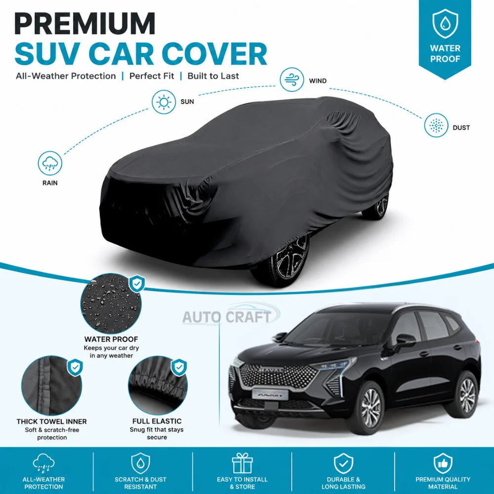 Haval Jolion High GSM Microfiber Anti Scratch & Anti Swirls Water Resistant Top Cover