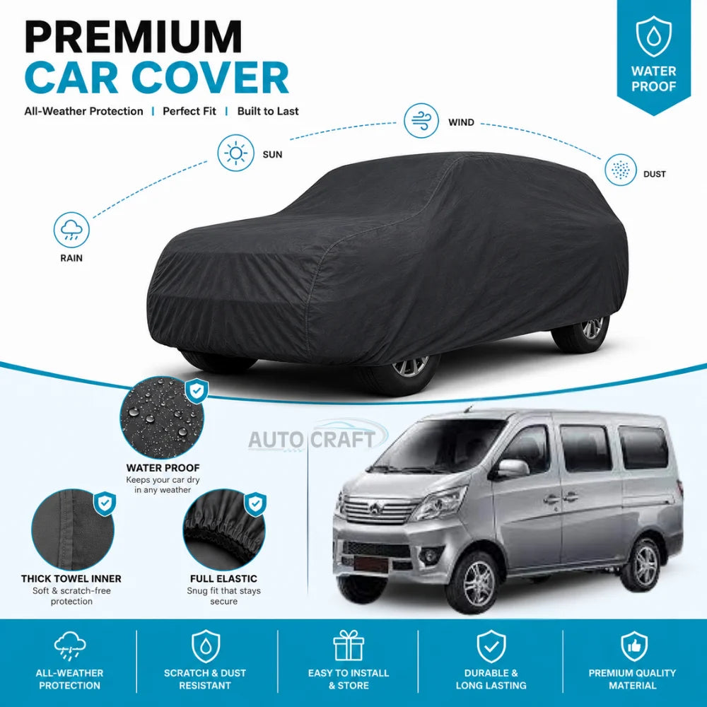 Changan Karvaan High GSM Microfiber Anti Scratch & Anti Swirls Water Resistant Top Cover