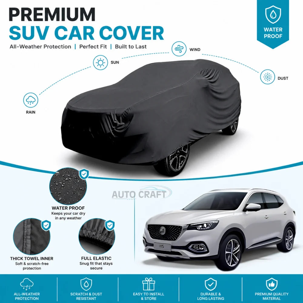 MG HS High GSM Microfiber Anti Scratch & Anti Swirls Water Resistant Top Cover