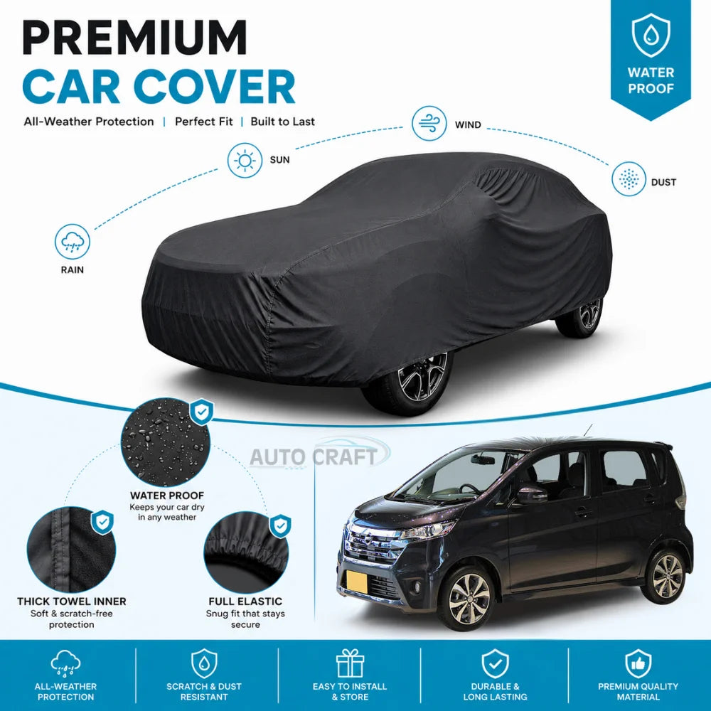 Nissan Dayz High GSM Microfiber Anti Scratch & Anti Swirls Water Resistant Top Cover