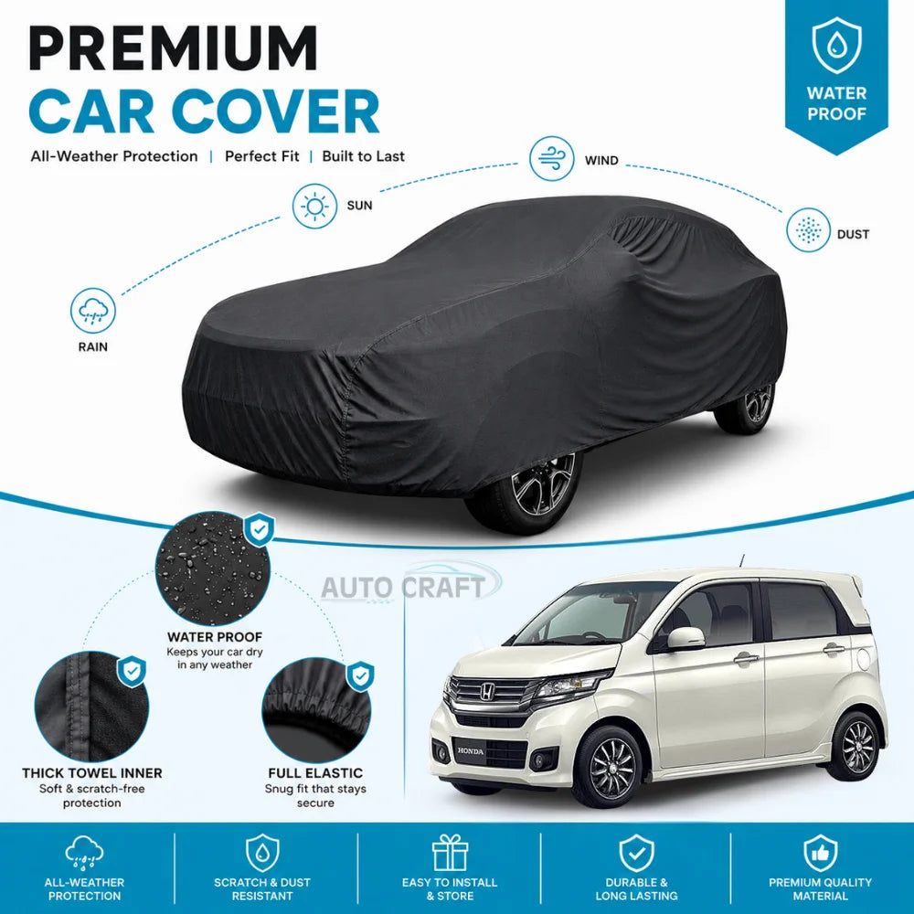Honda N-One Wagon High GSM Microfiber Anti Scratch & Anti Swirls Water Resistant Top Cover