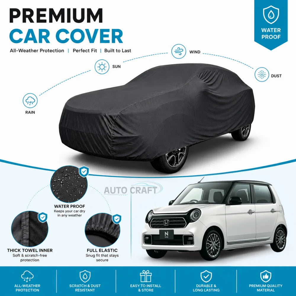 Honda N-One High GSM Microfiber Anti Scratch & Anti Swirls Water Resistant Top Cover