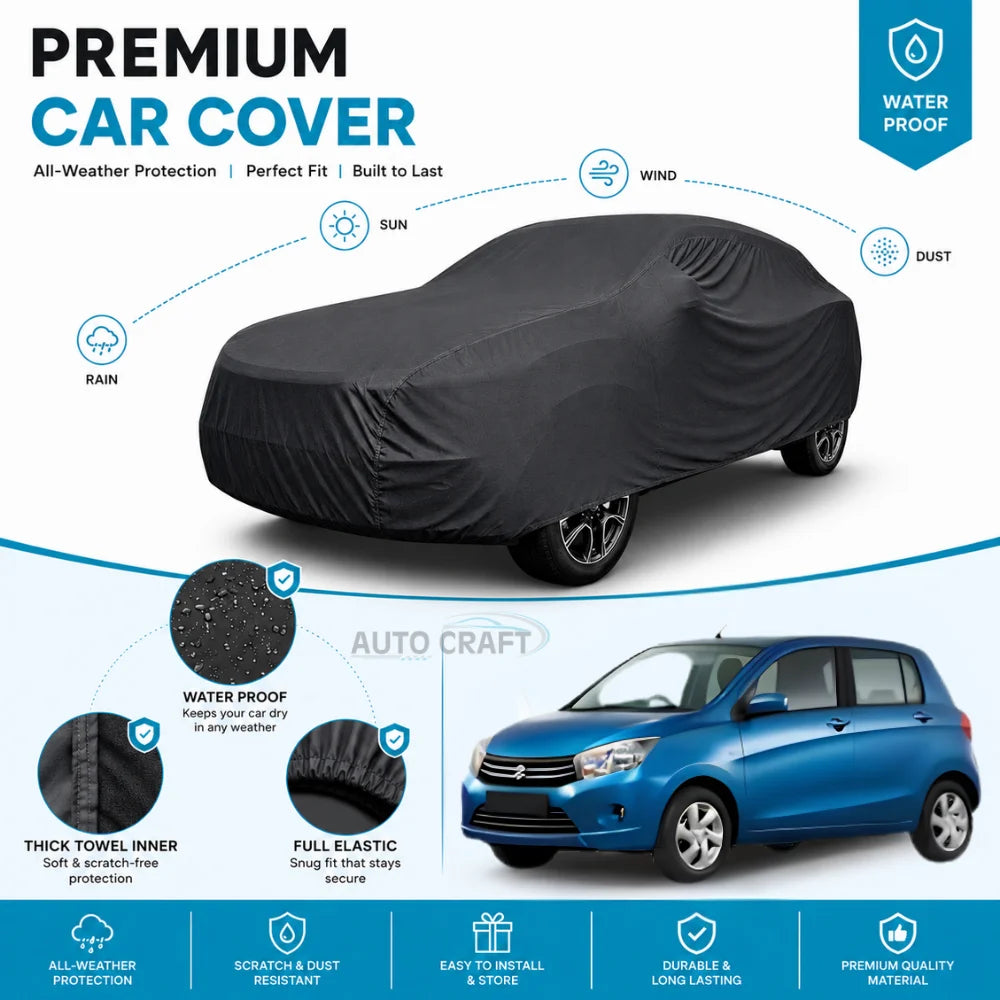 Suzuki New Cultus High GSM Microfiber Anti Scratch & Anti Swirls Water Resistant Top Cover
