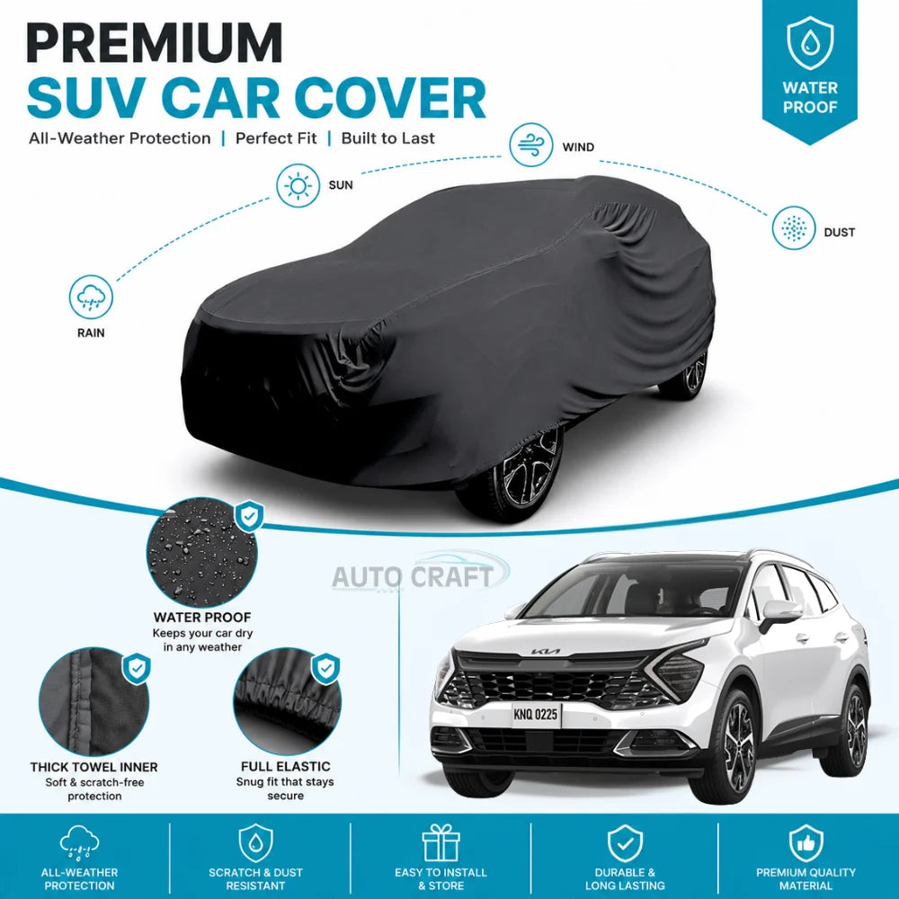 KIA Sportage L High GSM Microfiber Anti Scratch & Anti Swirls Water Resistant Top Cover