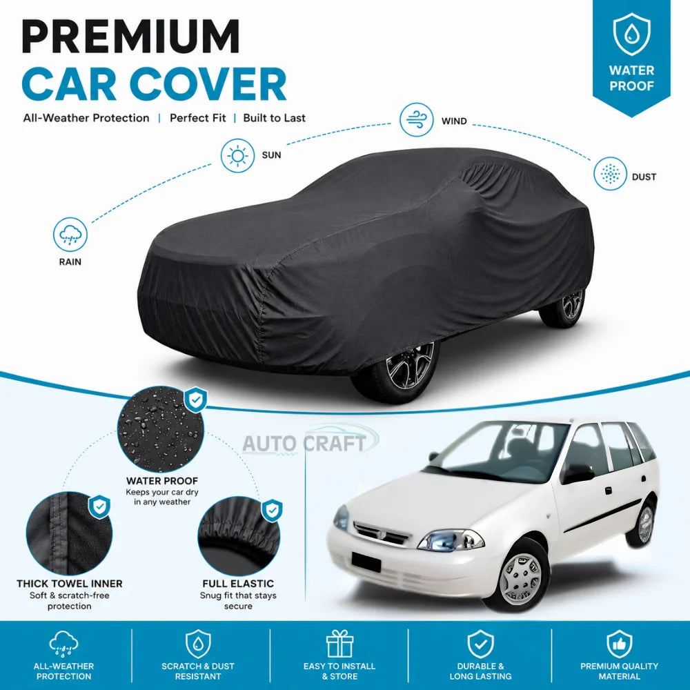 Suzuki Old Cultus High GSM Microfiber Anti Scratch & Anti Swirls Water Resistant Top Cover