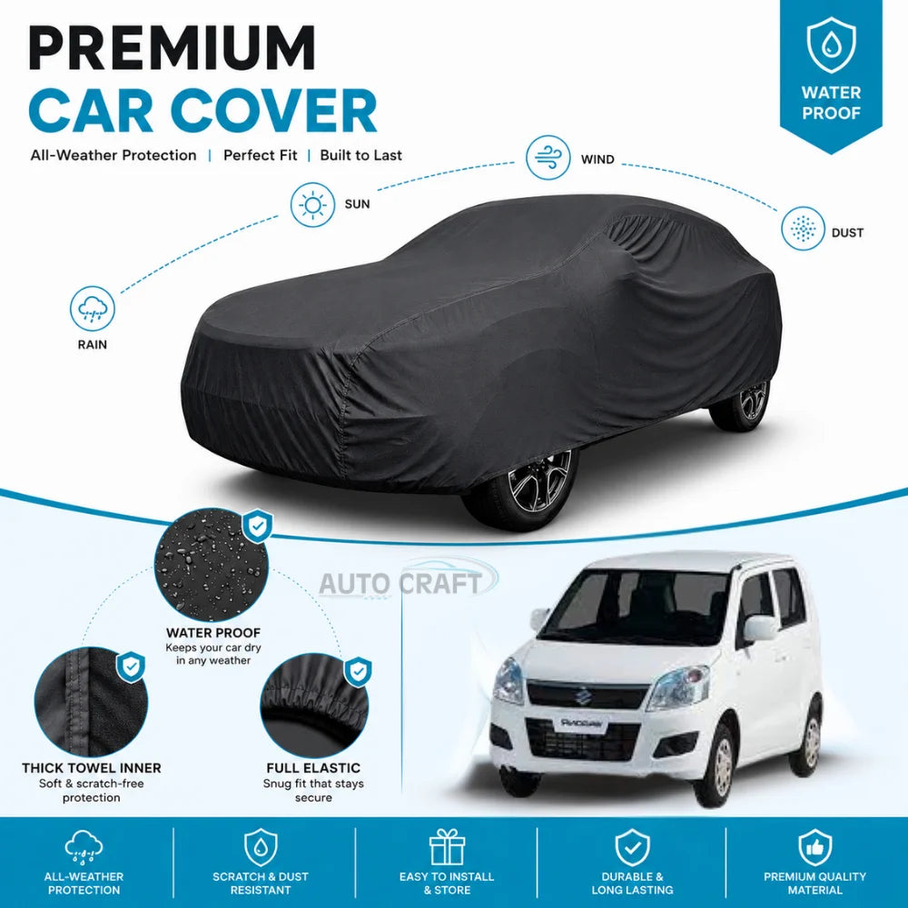 Suzuki WagonR High GSM Microfiber Anti Scratch & Anti Swirls Water Resistant Top Cover