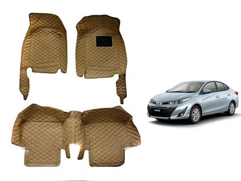 Toyota Yaris 7D Car Floor Mats Beige 2020-2022